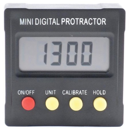 GENERAL TOOLS Protractor, 0 to 180 deg, Digital Display 824